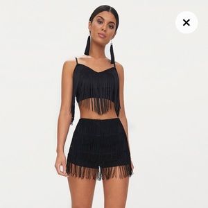 NWT WHITE FRINGE SHORTS